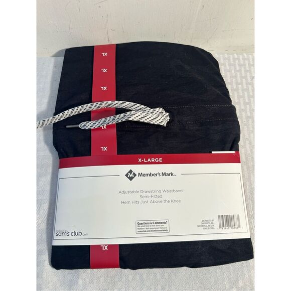 Members Mark Sam's Club soft dress xl black gray new rn#83814 - Picture 4 of 4